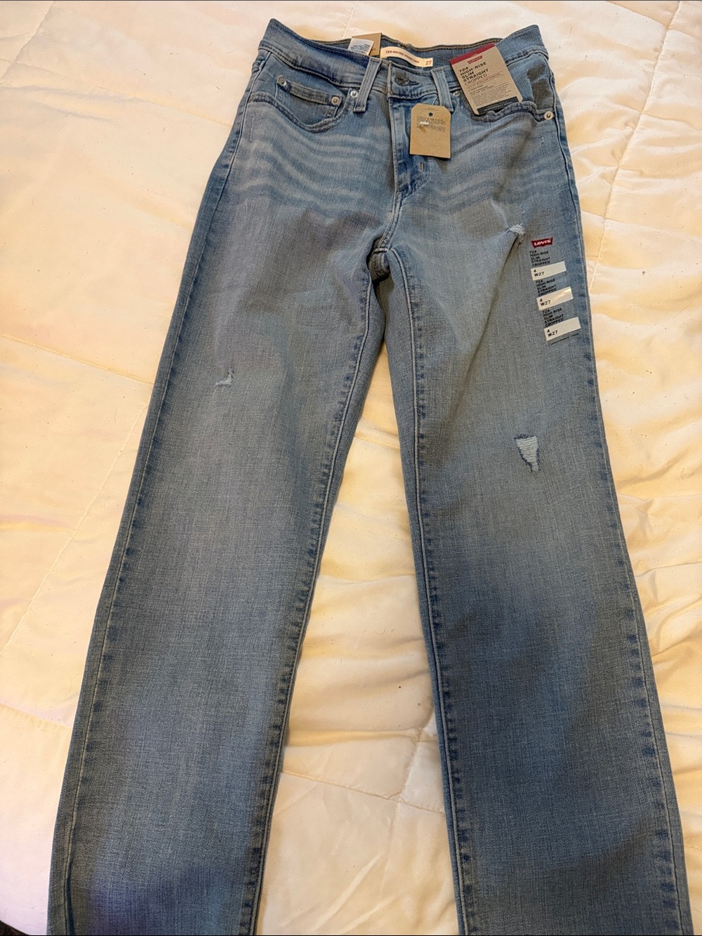 Levi's Women's Light Wash Straight Leg Jeans